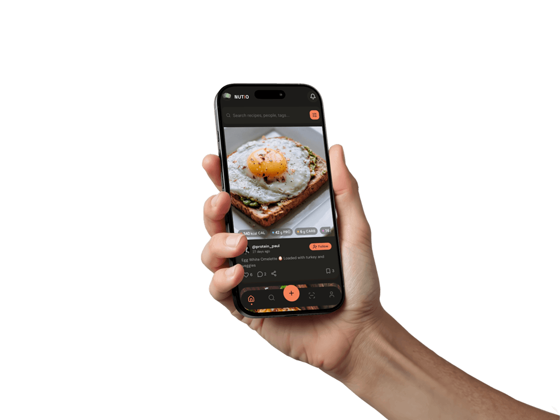 Nutio app on iPhone